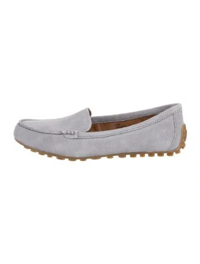 Pre-owned Born Suede Loafers In Blue