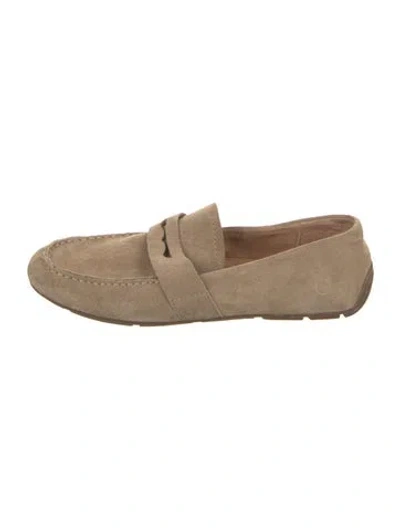 Pre-owned Born Suede Loafers In Brown