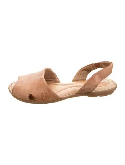 Pre-owned Born Suede Sandals In Neutrals