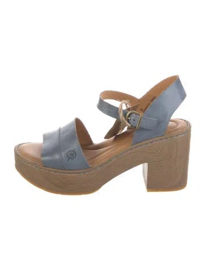 Pre-owned Born Suede Sandals In Neutrals