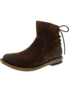 BORN TARAN WOMENS LEATHER CASUAL ANKLE BOOTS