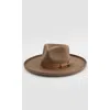 Born To Roam Galilee Rancher Fedora Hat In Brown