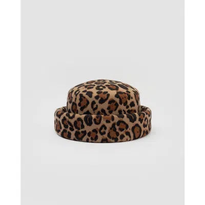 Born To Roam London Pillbox Hat In Brown