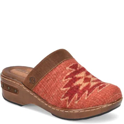Born Women's Bandy Comfort Clog In Brown/rust In Multi