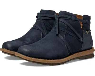 Born Women's  Tarkiln Br0013634- Boots Navy Leather Ankle Bootie Ver1197 In Multi