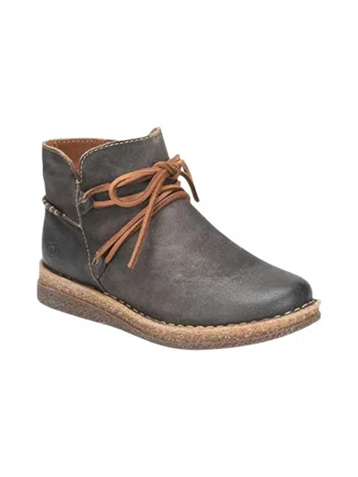 Born Women's Calyn Booties In Dark Grey In Brown