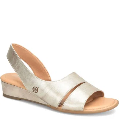 Born Women's Crista Sandals In Light Gold Panna Cotta In Multi