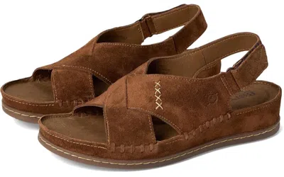 Born Women's Ebba Slingback Sandal In Glazed Ginger Suede In Brown