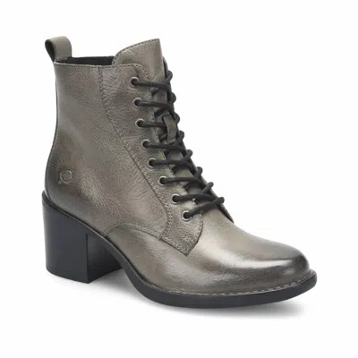 Born Women's Huntley Lace Up Boot In Grey In Gray