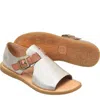 Born Women's Ivey Flat Sandals In Light Gold Panna Cotta Metallic