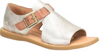 Born Women's Ivey Sandal In Light Gold In White
