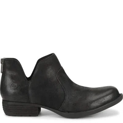 Born Women's Kerri Ankle Leather Boots In Black Distressed