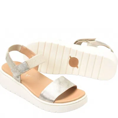 Born Women's Kyla Sandal In Light Gold In Silver