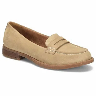 Born Women's Marlo Loafer - Medium In Natural Suede In Multi