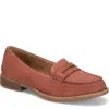 Born Women's Marlo Loafer - Medium In Rust Suede In Multi