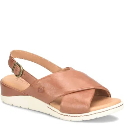 Born Women's Mia Sandal In Brown Luggage