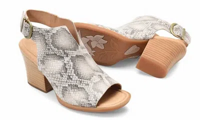 Born Women's Moraine Heel In White Femme Snake In Multi