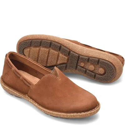 Born Women's Naya Slip On In Tan In Animal Print