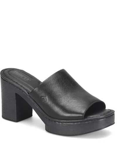 Born Women's Nix Square Toe Sandals In Black