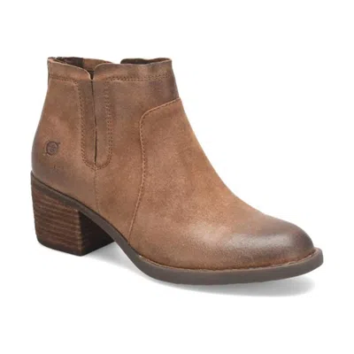 Born Women's Reece Block Heel Boots In Light Brown In Nude