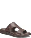 Born Women's Remo Round Toe Flat Sandals In Brown Bark