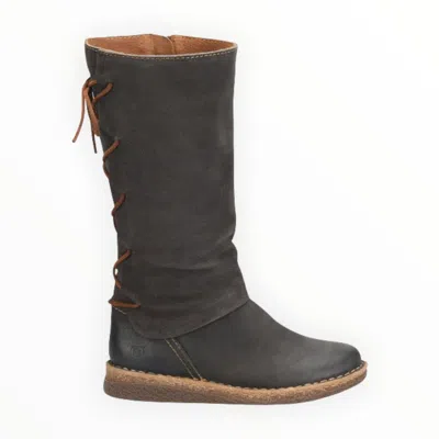 Born Women Sable Boots In Dark Grey