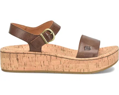 Born Women's Sari Sandal In Dark Brown