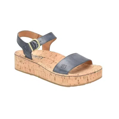 Born Women's Sari Sandal In Navy In Blue