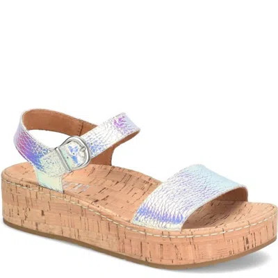 Born Women Sari Sandal In Silver
