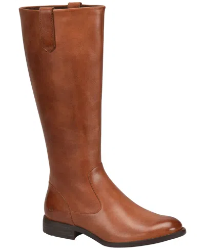 BORN WOMEN'S SHAUNIE WIDE CALF ROUND TOE BOOTS
