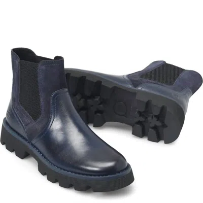 Born Women's Skyway Ankle Bootie In Navy In Blue