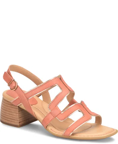 Born Women's Sofia Square Toe Sandals In Rust,mango