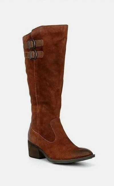 Born Women's Suede Leather Distressed Tall Boots In Brown
