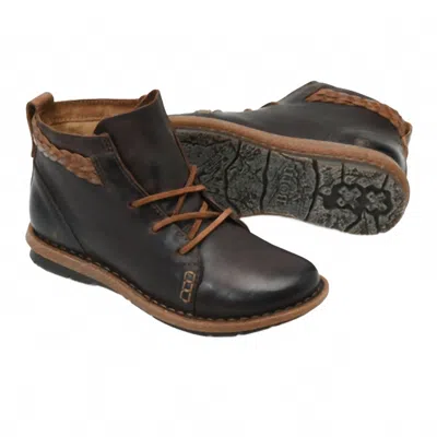 Born Women's Temple Boot Castano In Castano Full Gain In Black