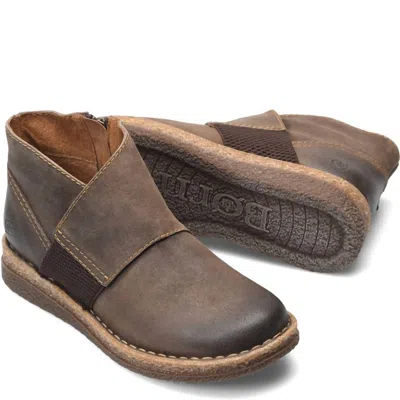Born Women's Wet Weather Distressed Booties In Grey Distressed In Multi