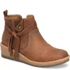 Born Women's Vaughn Distressed Suede Leather Bootie In Brown