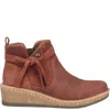Born Women's Vaughn Distressed Suede Leather Bootie In Rust