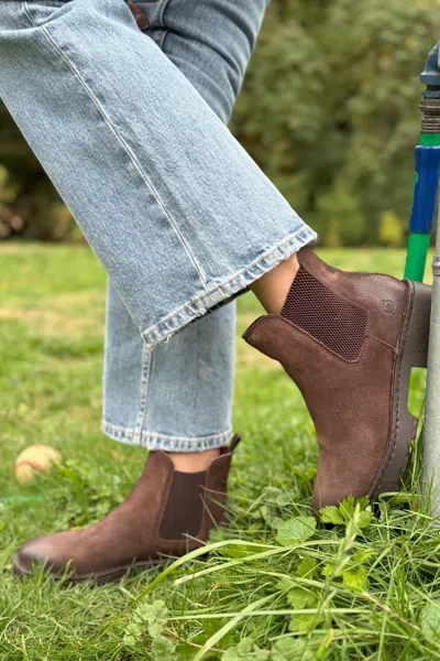 Born Women's Verona Boot In Dark Brown Suede In Multi