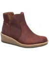 Born Women's Viv Round Toe Ankle Booties In Burgundy
