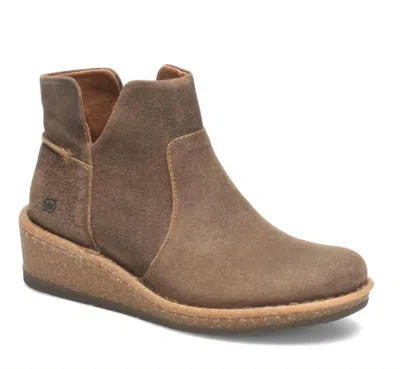 Born Women's Viv Wedge Bootie In Taupe In Brown