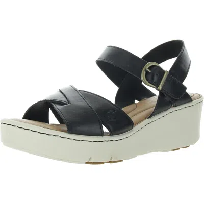 Born Womens Buckle Platform Sandals