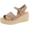 Born Womens Criss-cross Leather Ankle Strap In White
