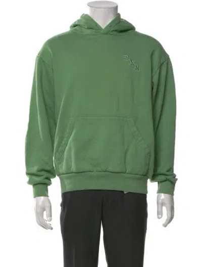 Pre-owned Born X Raised Crew Neck Long Sleeve Hoodie In Green