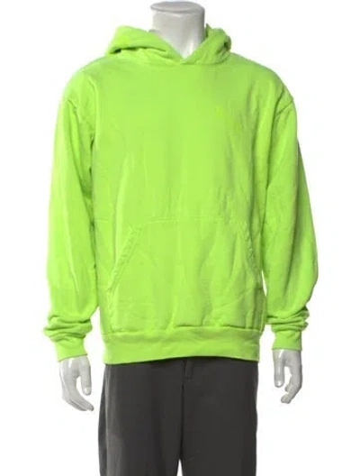 Pre-owned Born X Raised Graphic Print Crew Neck Hoodie In Green