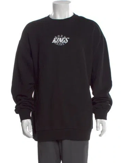 Pre-owned Born X Raised Graphic Print Crew Neck Pullover In Black