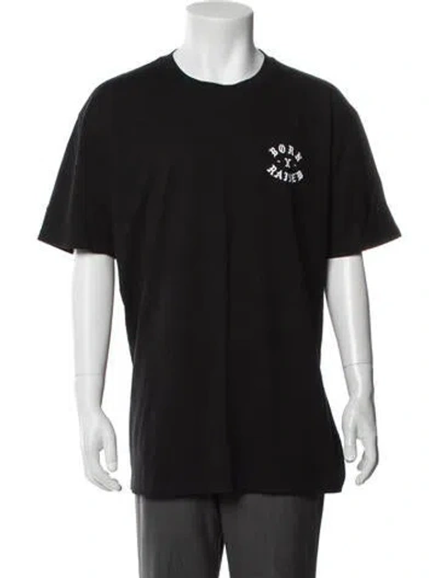 Pre-owned Born X Raised Graphic Print Crew Neck T-shirt In Black