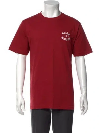 Pre-owned Born X Raised Graphic Print Crew Neck T-shirt In Red