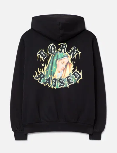 Born X Raised Guadalupe Zip Up Hoodie In Black