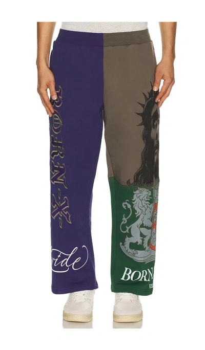 Born X Raised Mashup Sweats In Multi