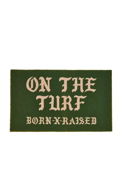 Born X Raised On The Turf Doormat In Green